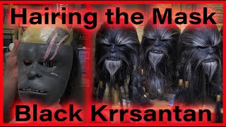 Krrsantan Hairing Video For Those With Hairless Mask! Star Wars Black Krrsantan Fan Made Costume!