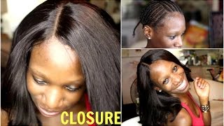 Sew In With Lace Closure  Long Bob Haircut  Kimmy Boutiki