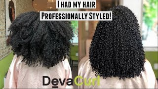 We Visited A Devacurl Salon| Devacut, Styling + More!| Natural Hair