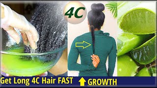 Do This Aloe Vera Treatment For Extreme 4C Hair Growth Fast