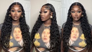 Detailed Water Wave Lace Frontal Wig Install Ft. Premium Lace Wig