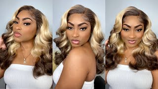 New! Outre Color Bomb Hd Lace Front Wig - Kayleen