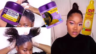 Relax My 4C Hair With Me Using Dark And Lovely Relaxer