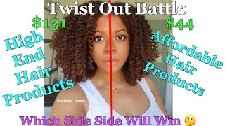 Twist Out Battle - Affordable Vs. High End Hair Products | Natural Hair Styles