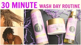 30 Minute 4C Hair Wash Day Routine | Naturalicious Review/Demo