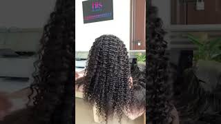 Custom 5X5 Transparent Lace Closure Wig Sewing With 3 Bundles  | Hisbeauty Wholesale Hair