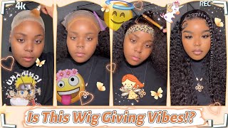 *Honest Review*#Elfinhair 13X4 Hd Lace Front Wig Install | Curly Hair With Small Braids