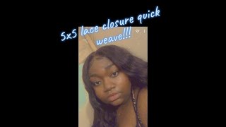 5X5 Lace Closure Hair Video