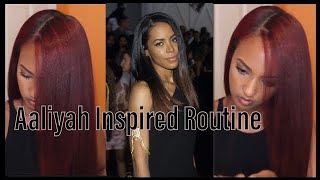 Following Aaliyah'S Real Hair Care Routine For Her Signature Silk Press Style  #/.\Aliyah