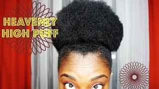 4C Natural Hair Care | Easy How To High Puff