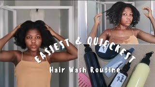 Easiest Wash Day Routine| 4C Hair Type