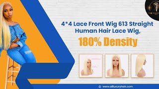 Lace Wig Human Hair 613 Blonde Transparent Lace Frontal Wig 13X6 | Www.Allluxuryhair.Com