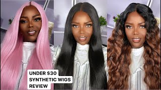 How To Style & Install Different Synthetic Lace Front Wigs Review | Ft. Aliexpress Noble Official