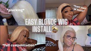 Best 613 Blonde Frontal Wig Install | Beautyforever Hair