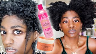 Quenching My Extremely Dry 4C Natural Hair With Pink Hair Lotion?? | Og Hair Product Battle!!!