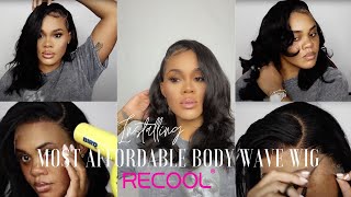 Most Affordable Body Wave Wig | Hd Lace Frontal Melt+Wig Install | Recool Hair | Watchcrissywork