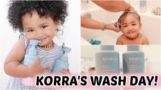 Korra'S Curly Hair Routine | Kylie Baby Shampoo & Conditioner Review