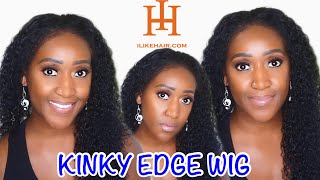7X5 Kinky Edge Human Hair Lace Closure Wig !! Ft. @Ilikehairwig.Com  Msebonyvee
