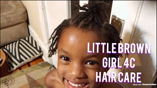 Little Brown Girl 4C Hair Care | Giving The Edges A Break