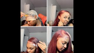 Frontal Wig Install Tutorial (My First Time) Ft Aliexpress Beautiful Princess Hair