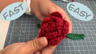 Crochet Hair Accessory|Rose