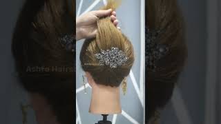 Easy Juda Hairstyle In 1 Minute ||For Lehenga || #Short #Hairstyles #Youtubeshorts