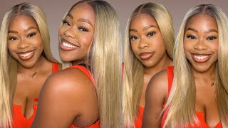 $40 | *New* Blonde For The Girls | Outre Synthetic Melted Hairline Hd Lace Front Wig - Lucienne