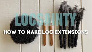 How To Make Natural Looking Loc Extensions | Locsanity Afro Bulk Hair Review