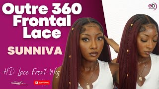 Outre 360 Frontal Lace 100% Human Hair Blend 13X6 Hd Lace Front Wig  "Sunniva"|Ebonyline.C