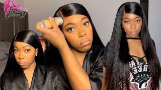 Side Swoop Wig Install | 90'S Inspired | 5X5 Lace Closure | No Glue No Spray | Beautyforeverhai
