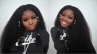   Wow!!! Watch Me Slay This 30 Inch Curly 250% Density Half Braided Unit ! | West Kiss Hair