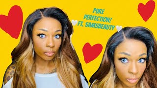 The Stylist Human Hair Blend Hd Lace Front Wig 13X6 Invisible Lace Frontal  Tastee Ft Samsbeauty
