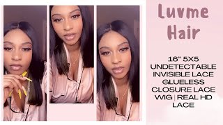 Luvme Hair Review |5X5 Undetectable Lace Closure Wig | Reese Reid