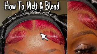 How To Properly Melt & Blend A Colored Wig ( Beginner Friendly) || Ft Upretty Hair
