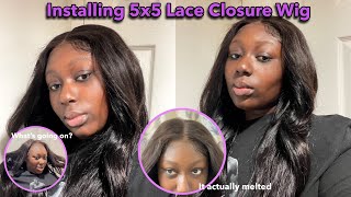 Installing 5X5 Lace Closure Wig *Second Attempt*