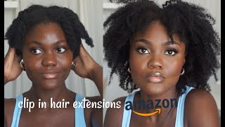 Trying Out Clip In Hair Extensions For The First Time On My 4C Hair