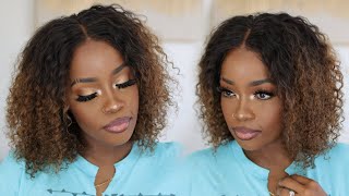 Gorgeous Ombre Holiday Curly Bob! Widows Peak? This Wig Is Perfect For You! | Mary K. Bella