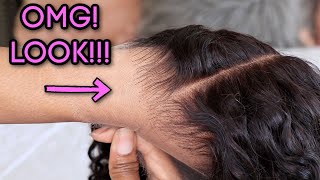 Omg! Look At This Hairline! Hd Lace, Preplucked Hairline, Natural Wavy Curly Lace Wig | Wowafrican