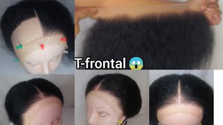 How To Ventilate A T-Frontal | Diy T-Frontal | Detaild Tutorial | Beginner Friendly