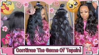 Most Easy Tape In Extensions For Fine Hair! Protective Style & Natural Looking Ft.#Elfinhair
