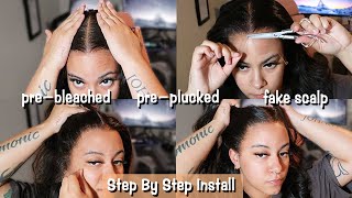 Beginner Wig Step By Step | Most Natural Wig With Hairvivi Fake Scalp & Water Lace