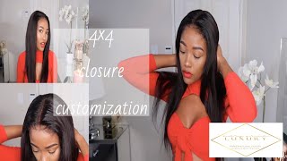 Lace Closure Wig Install | Customized To Look Like Frontal | Southafrican Youtuber | Kgomotso Ramano