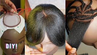  New Style Circle Lace Closure Using A Tiny Crochet Latch Hook And Braiding Hair | Diy Ventilation