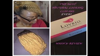 The Most Natural & Affordable | Afro Kinky Curly | Clip Ins | Wash  And Review | Lovrio