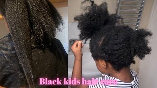 4C Hair Weekly Wash Day Routine For Little Black Girls,Black Kids Hair