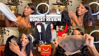 Aliexpress Curly Frontal Wig Review  | Hd Transparent 150% Density | Aliexpress Links Hair
