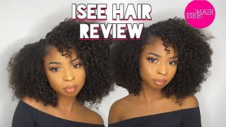 Isee Hair Review *Honest* | Mongolian Kinky Curly + Styling Routine