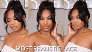 No Stylist Needed!* New Clear Lace* Realistic Lace Frontal Melt +Big Curls Ft. Xrsbeauty Hair