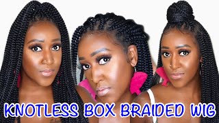 Affordable Knotless Box Braids Synthetic Full Lace Wig - Amazon - Msebonyvee