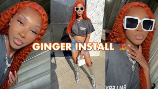 *Must Buy* Curly Ginger 28 Inch Wig Install | Ft Ishowhair